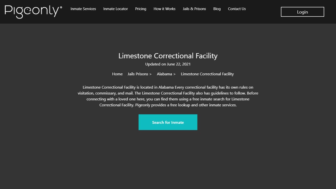 Limestone Correctional Facility Inmate Search | Alabama